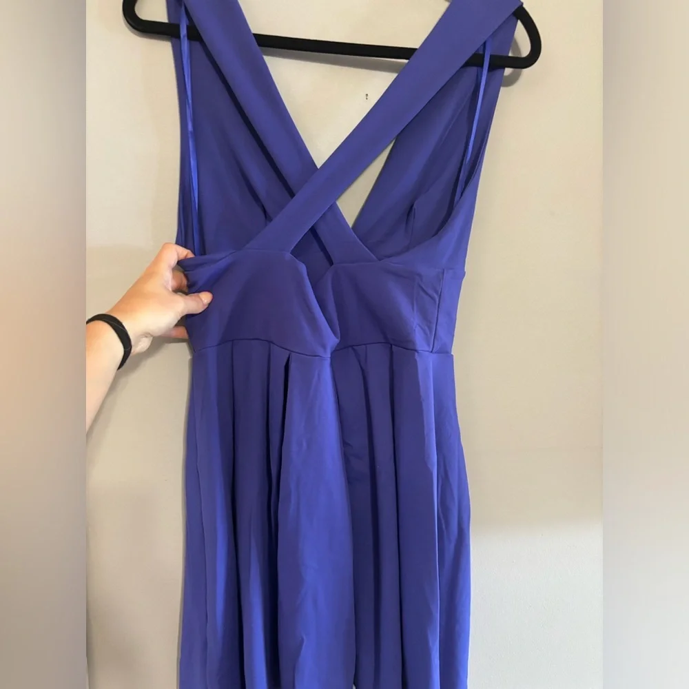 Susana Monaco Floret Purple Halter Fit & Flare Mini Dress XS NWT - Picture 6 of 9